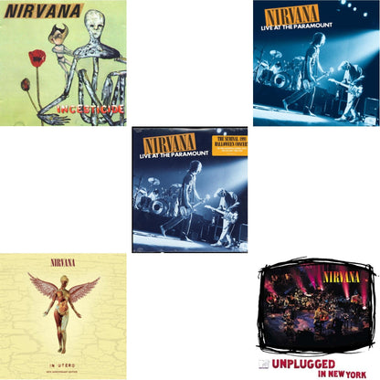 Incesticide (20Th Anniversary 45RPM Edition) & In Utero & Live At The Paramount (2 LP/180G) & Live At The Paramount (Transparent Orange Vinyl/2LP) & Unplugged In N.Y.
