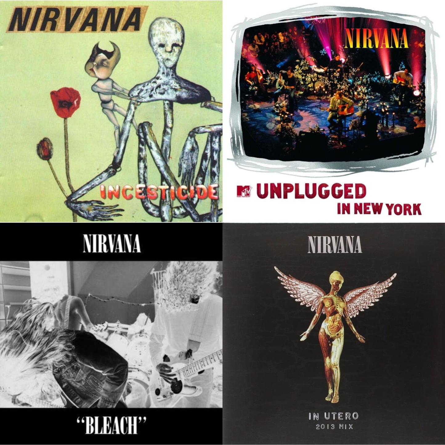 Bleach & Incesticide (20Th Anniversary 45RPM Edition) & In Utero: 2013 Mix (2LP) & Mtv Unplugged In New York (2 LP)