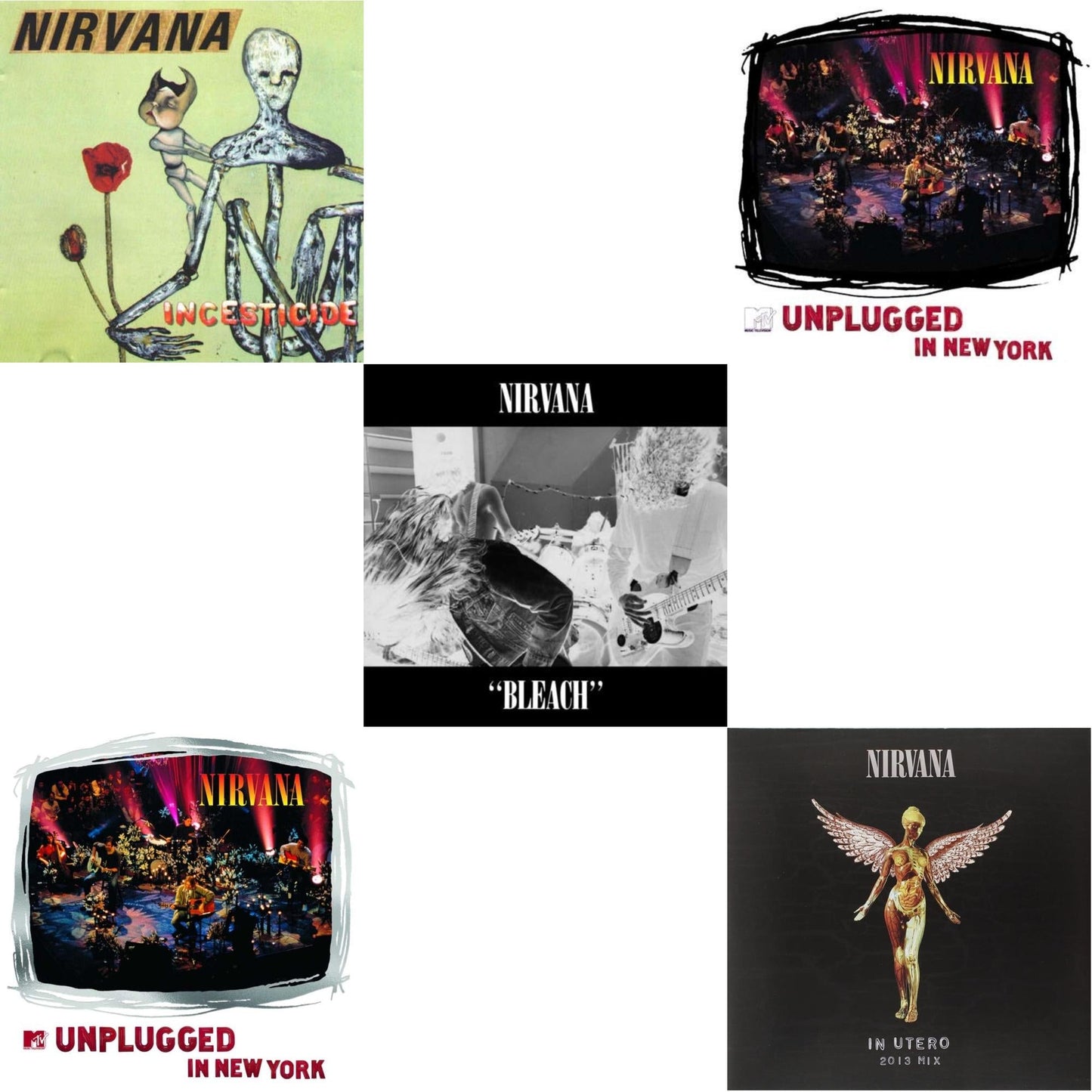 Bleach & Incesticide (20Th Anniversary 45RPM Edition) & In Utero: 2013 Mix (2LP) & Mtv Unplugged In New York (2 LP) & Unplugged In N.Y.