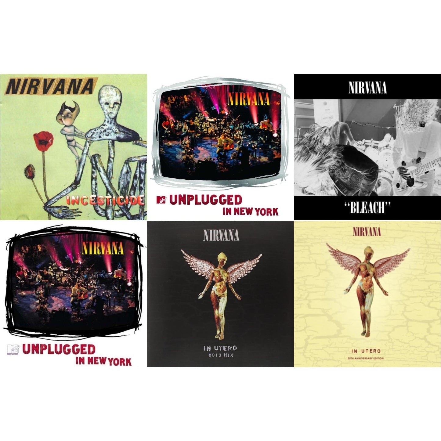 Bleach & Incesticide (20Th Anniversary 45RPM Edition) & In Utero & In Utero: 2013 Mix (2LP) & Mtv Unplugged In New York (2 LP) & Unplugged In N.Y.