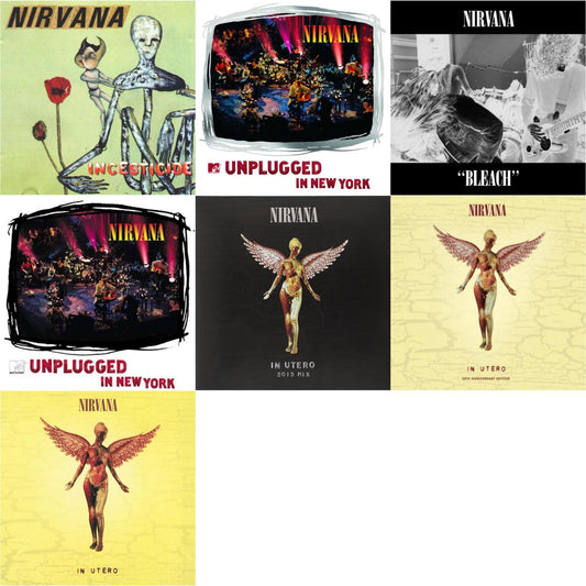 Bleach & Incesticide (20Th Anniversary 45RPM Edition) & In Utero & In Utero: 2013 Mix (2LP) & Mtv Unplugged In New York (2 LP) & In Utero (180G/33-1/3 RPM) & Unplugged In N.Y.