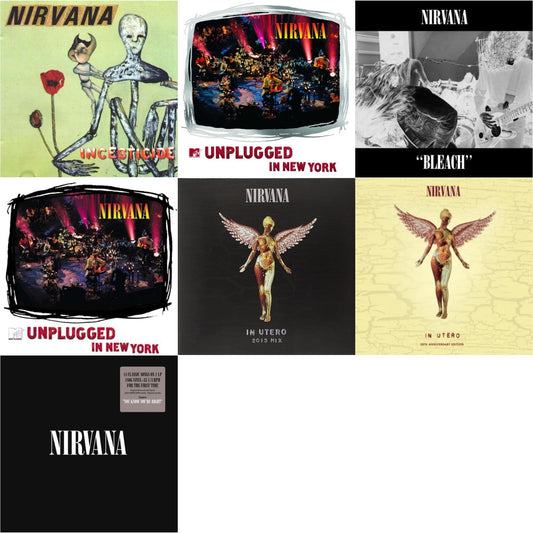 Bleach & Incesticide (20Th Anniversary 45RPM Edition) & In Utero & In Utero: 2013 Mix (2LP) & Nirvana (150G/Dl Code) & Mtv Unplugged In New York (2 LP) & Unplugged In N.Y.