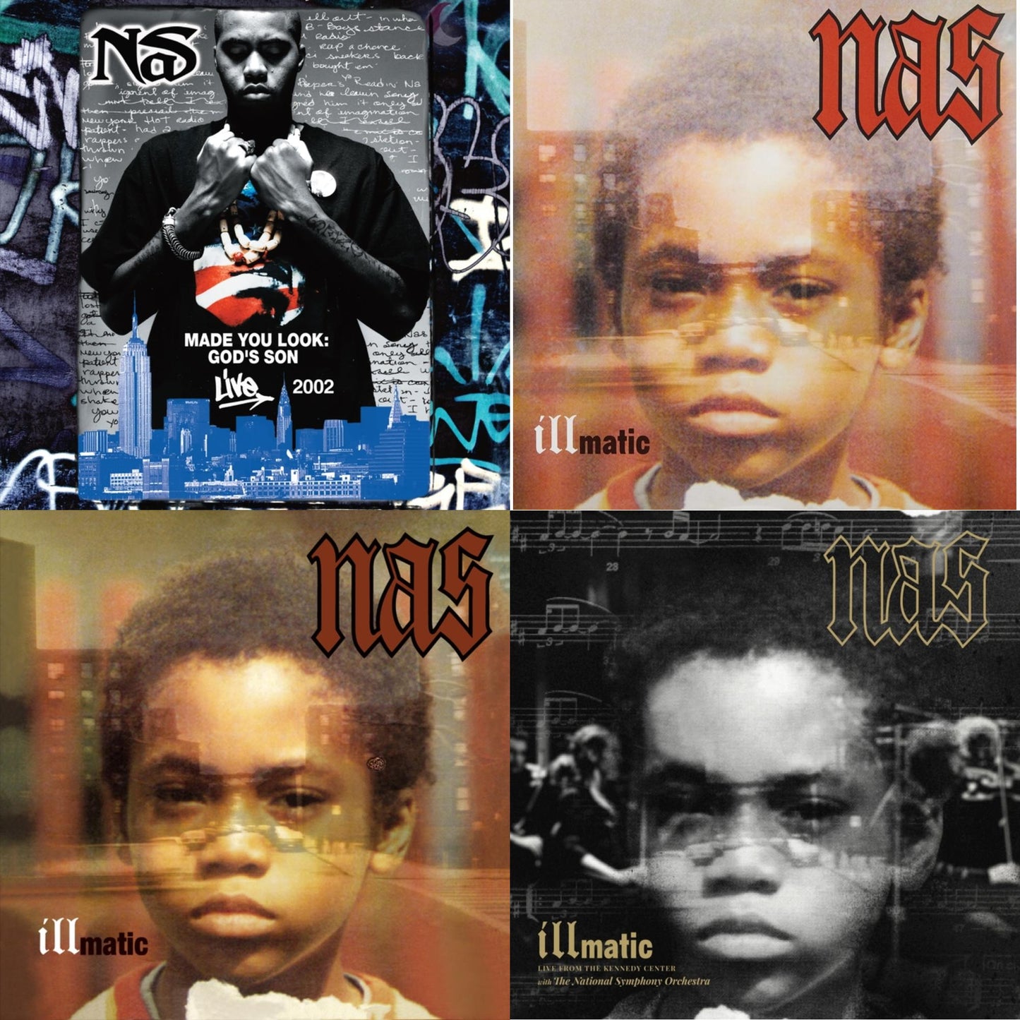 Made You Look: God's Son Live 2002 (Rsd) & Illmatic & Illmatic & Illmatic: Live From The Kennedy Center (Limited 2LP/180G/Poster/Dl Card)