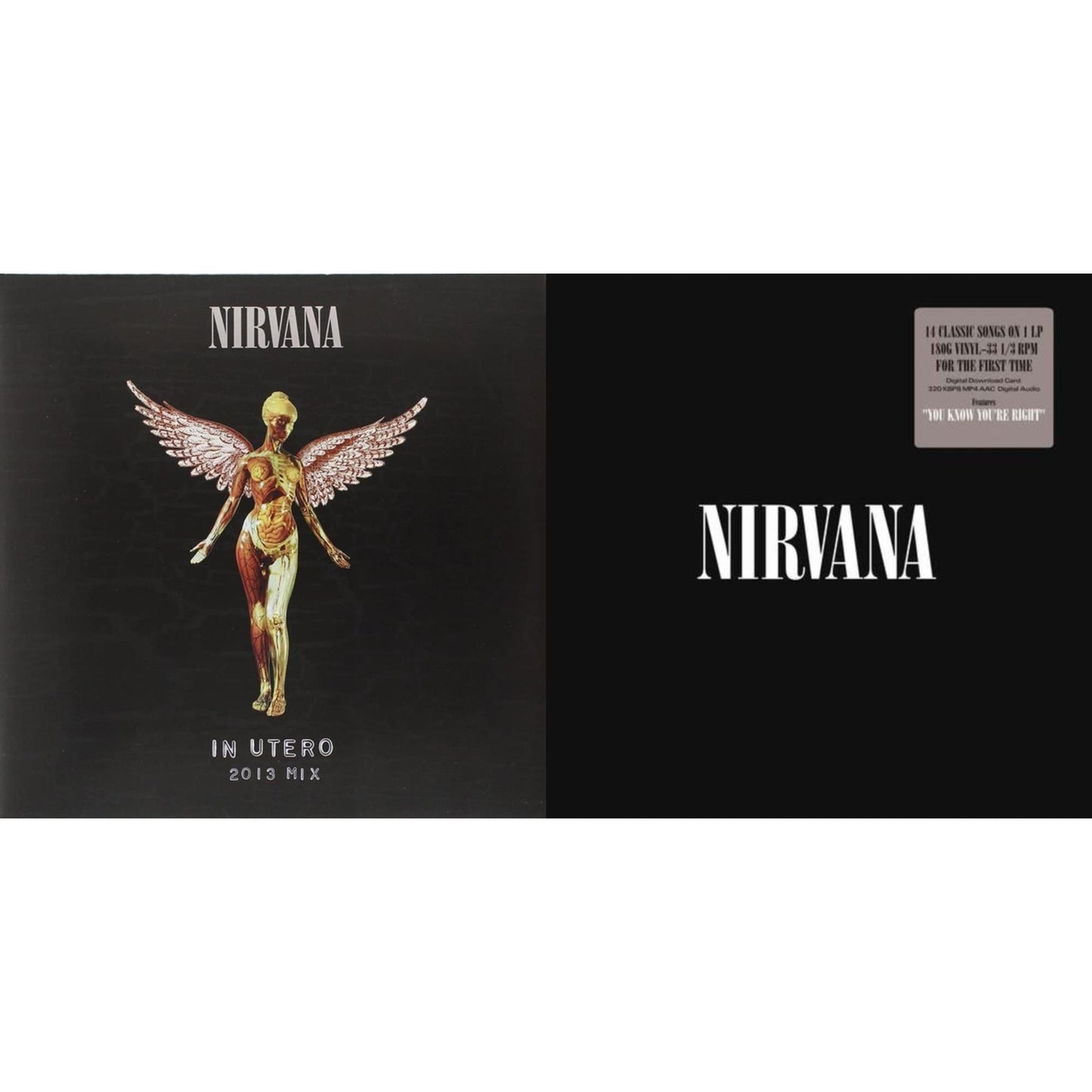 In Utero: 2013 Mix (2LP) & Nirvana (150G/Dl Code)