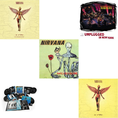 This is a 5 LP Vinyl SKU bundle.
1.This LP Vinyl is brand new.Format: LP VinylMusic Style: Alternative RockThis item's title is: Nevermind (30Th Anniversary/Super Deluxe/8LP/7Inch)Artist: NirvanaLabel: GEFFENBarcode: 602435979861Release Date: 5/27/2022
2.This LP Vinyl is brand new.