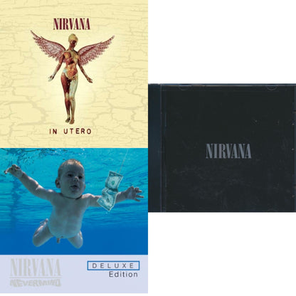 This is a 3 CD SKU bundle.
1.This CD is brand new.Format: CDMusic Style: GrungeThis item's title is: In UteroArtist: NirvanaLabel: GEFFENBarcode: 602537502950Release Date: 9/24/2013
2.This CD is brand new.