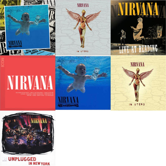 Nevermind (30Th Anniversary/Deluxe/2CD) & In Utero (30Th Anniversary) (2CD) & Live At Reading & Icon & Nevermind & In Utero & Unplugged In N.Y.