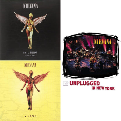 In Utero: 2013 Mix (2LP) & In Utero (180G/33-1/3 RPM) & Unplugged In N.Y.