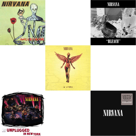 Bleach & Incesticide (20Th Anniversary 45RPM Edition) & Nirvana (150G/Dl Code) & In Utero (180G/33-1/3 RPM) & Unplugged In N.Y.