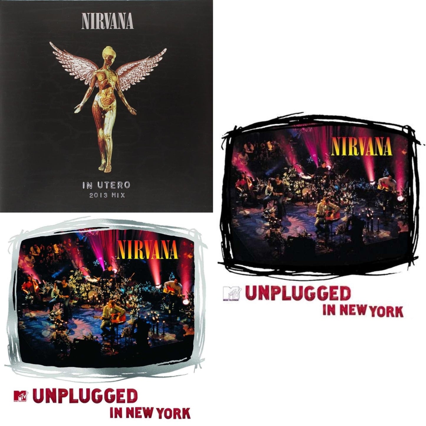 In Utero: 2013 Mix (2LP) & Mtv Unplugged In New York (2 LP) & Unplugged In N.Y.