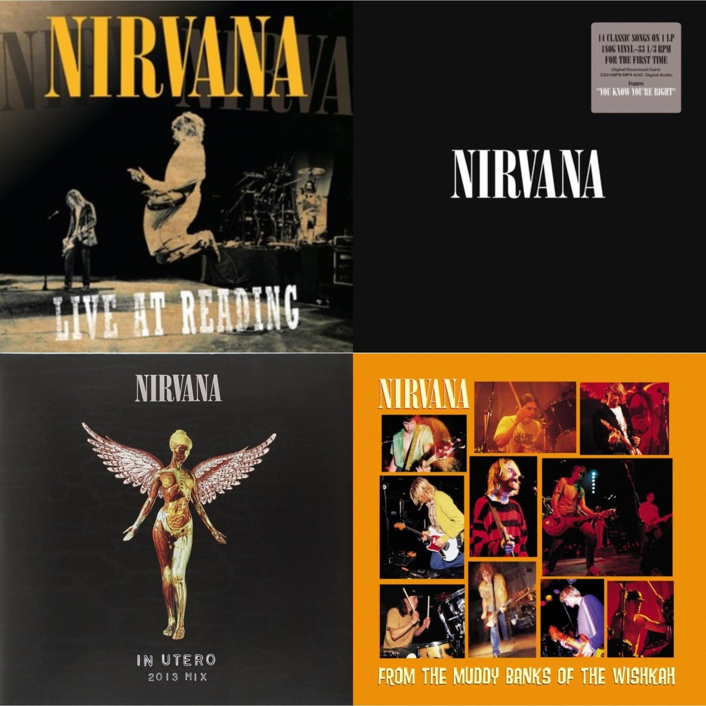 Live At Reading & In Utero: 2013 Mix (2LP) & Nirvana (150G/Dl Code) & From The Muddy Banks Of The Wishkah