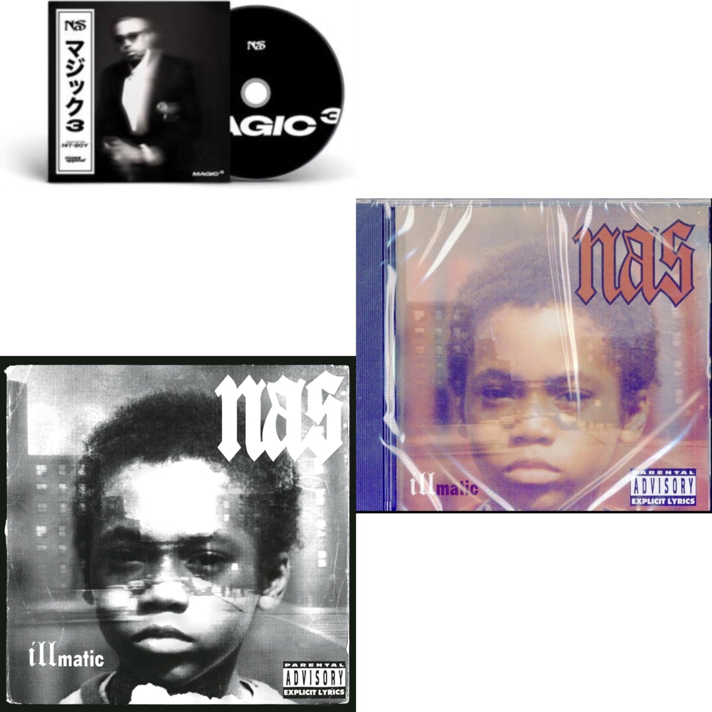 This is a 3 CD SKU bundle.
1.This CD is brand new.Format: CDThis item's title is: Magic 3Artist: NasLabel: Mass AppealBarcode: 197189907913Release Date: 1/26/2024
2.This CD is brand new.