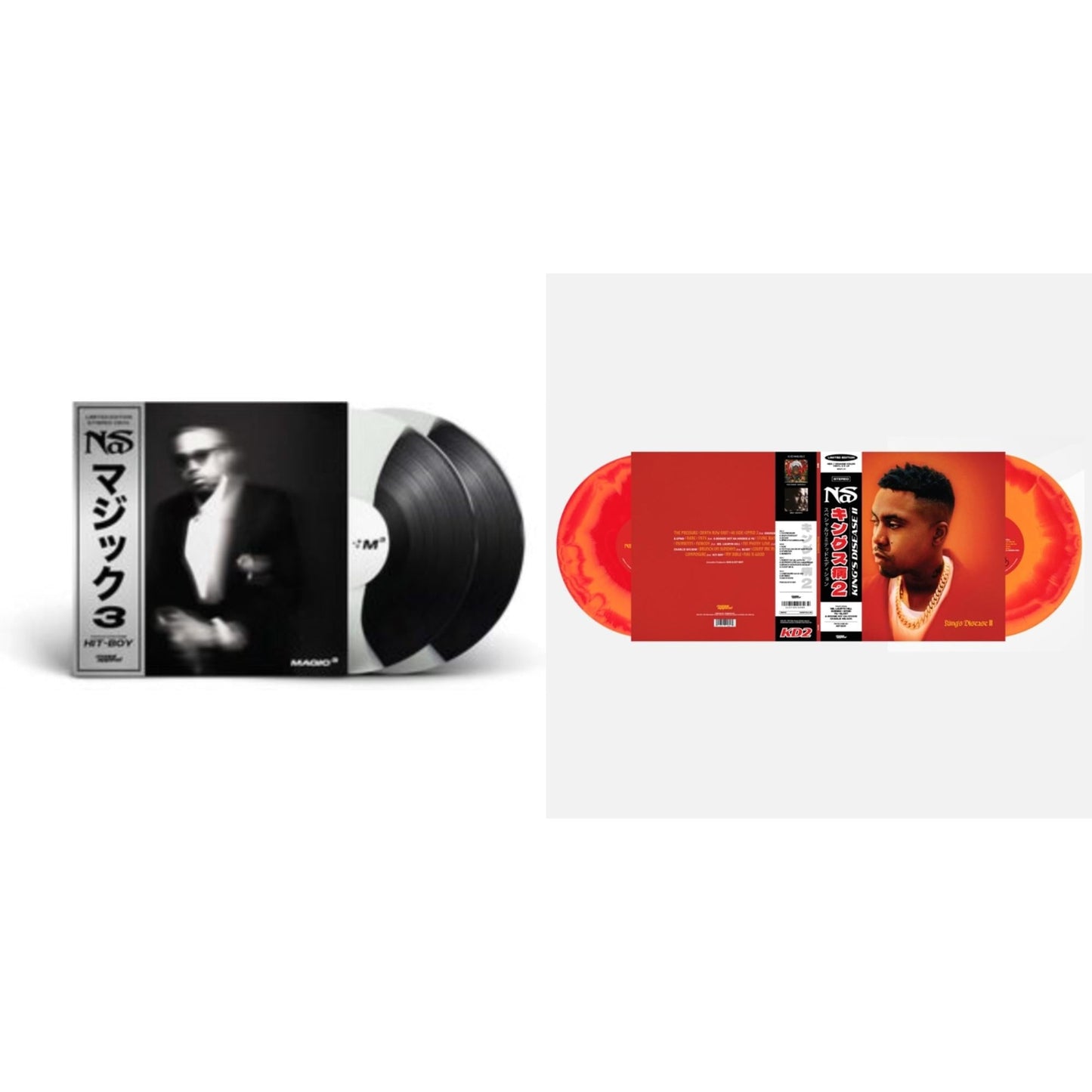 Magic 3 (2LP/Coloured Vinyl) & King's Disease Ii (Red & Tangerine Colored Vinyl/2LP)