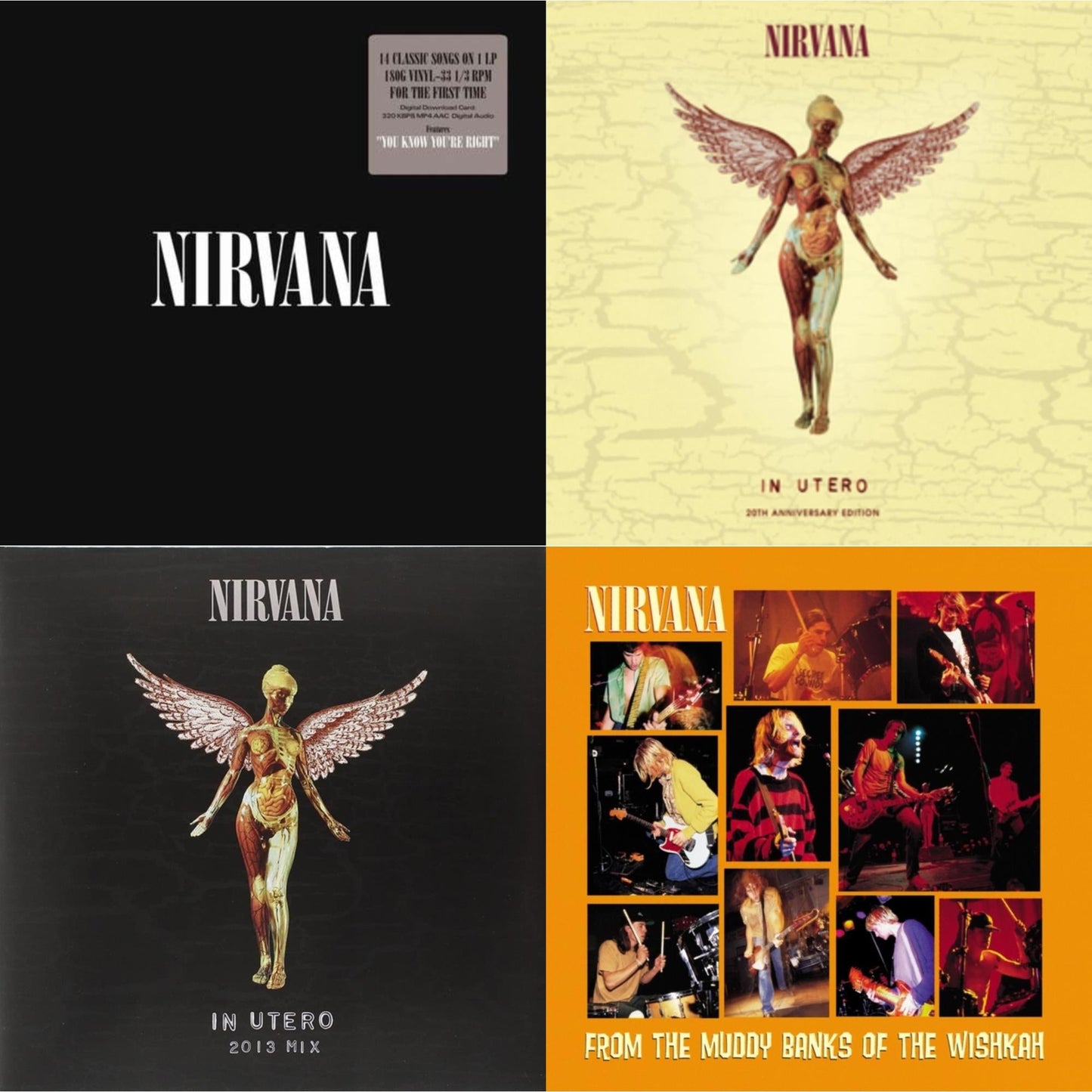 In Utero & In Utero: 2013 Mix (2LP) & Nirvana (150G/Dl Code) & From The Muddy Banks Of The Wishkah
