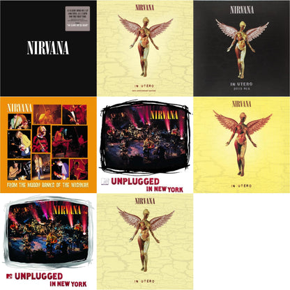 This is a 8 LP Vinyl SKU bundle.
1.This LP Vinyl is brand new.Format: LP VinylMusic Style: GrungeThis item's title is: In Utero (30Th Anniversary) (LP/10 Inch)Artist: NirvanaLabel: GEFFENBarcode: 602455178589Release Date: 10/27/2023
2.This LP Vinyl is brand new.