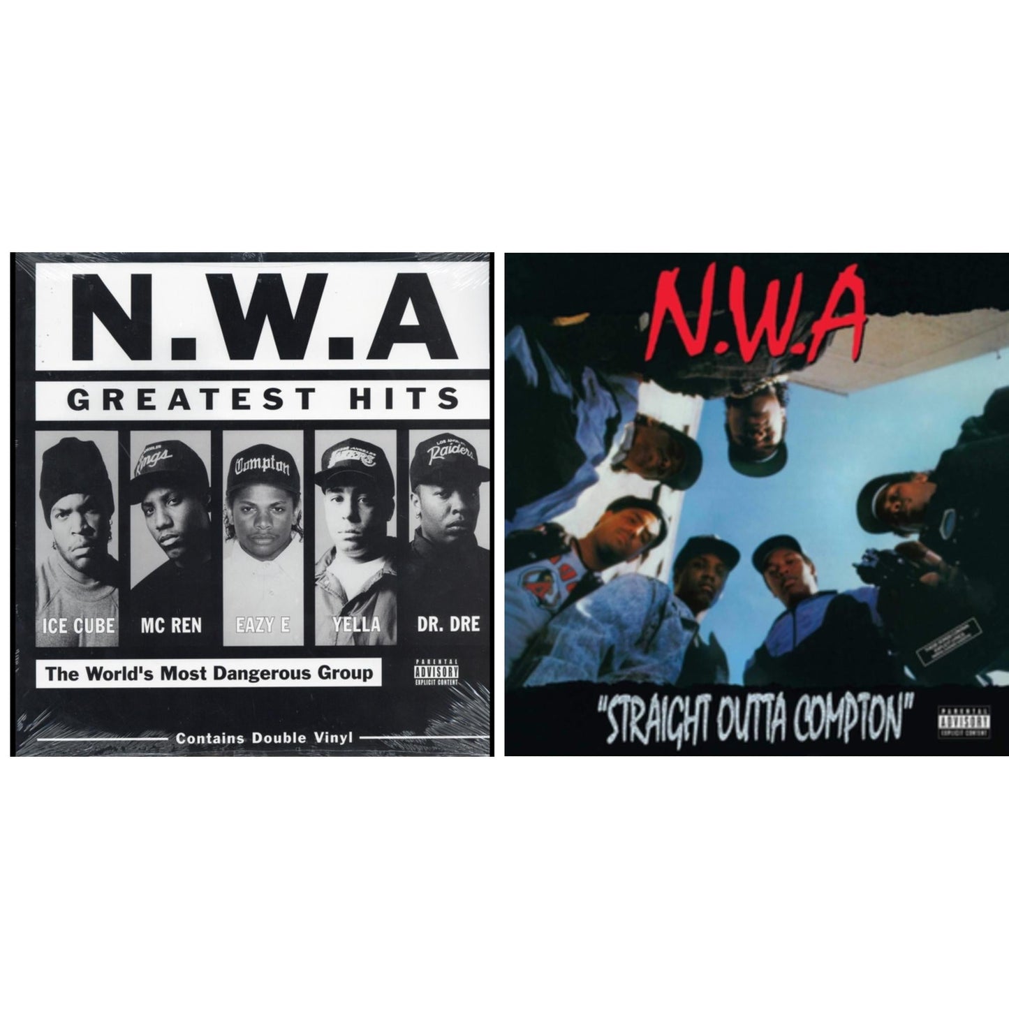 This is a 2 LP Vinyl SKU bundle.
1.This LP Vinyl is brand new.Format: LP VinylMusic Style: GangstaThis item's title is: N.W.A. Greatest HitsArtist: N.W.A.Barcode: 724354093210Release Date: 1/7/2003
2.This LP Vinyl is brand new.