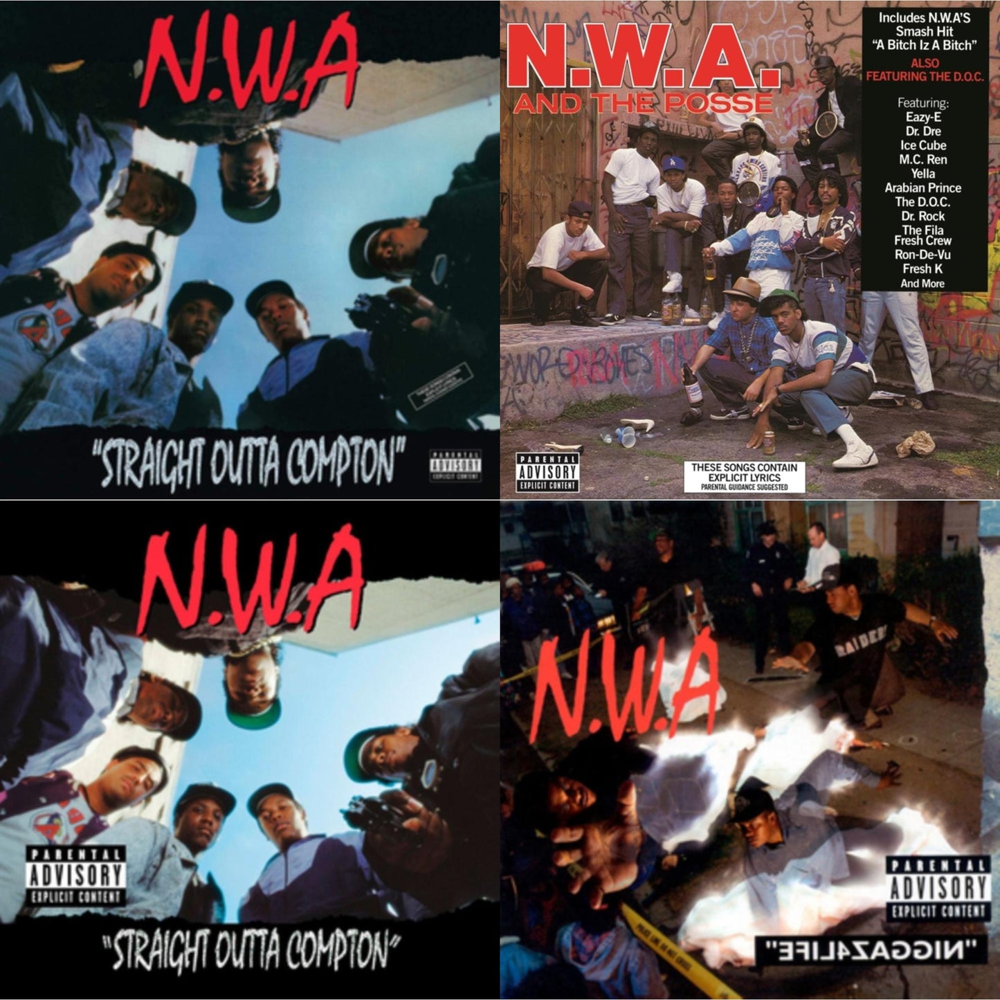 Straight Outta Compton & N.W.A. & The Posse (180G) & Straight Outta Compton & Niggaz4life (X)