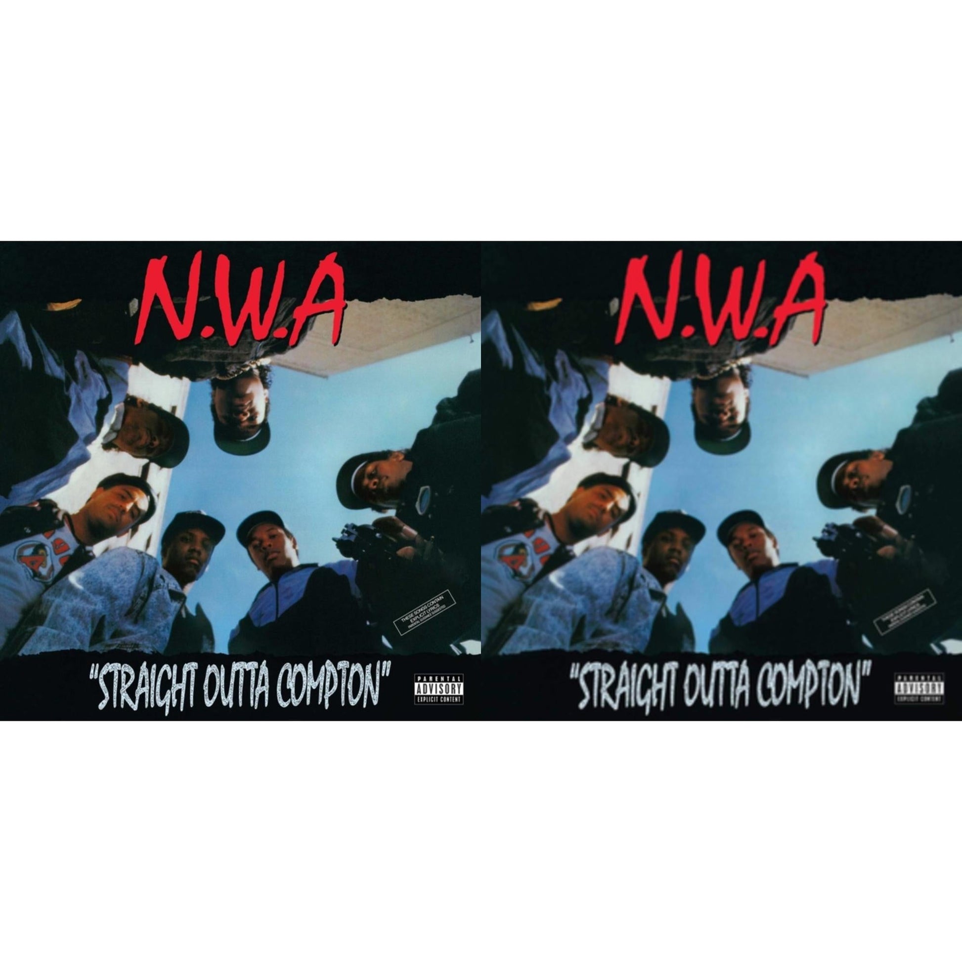 This is a 2 LP Vinyl SKU bundle.
1.This LP Vinyl is brand new.Format: LP VinylMusic Style: GangstaThis item's title is: Straight Outta Compton (Red LP Vinyl)Artist: N.W.A.Label: Priority RecordsBarcode: 602577628993Release Date: 10/11/2019
2.This LP Vinyl is brand new.