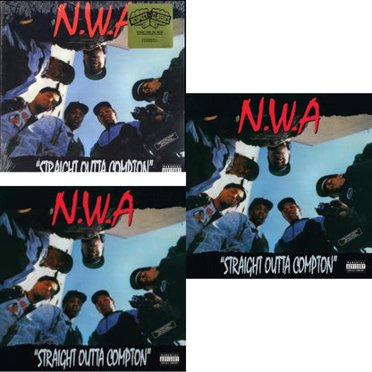 This is a 3 LP Vinyl SKU bundle.
1.This LP Vinyl is brand new.Format: LP VinylMusic Style: GangstaThis item's title is: Straight Outta ComptonArtist: N.W.A.Label: PRIORITYBarcode: 602537498031Release Date: 9/3/2013
2.This LP Vinyl is brand new.