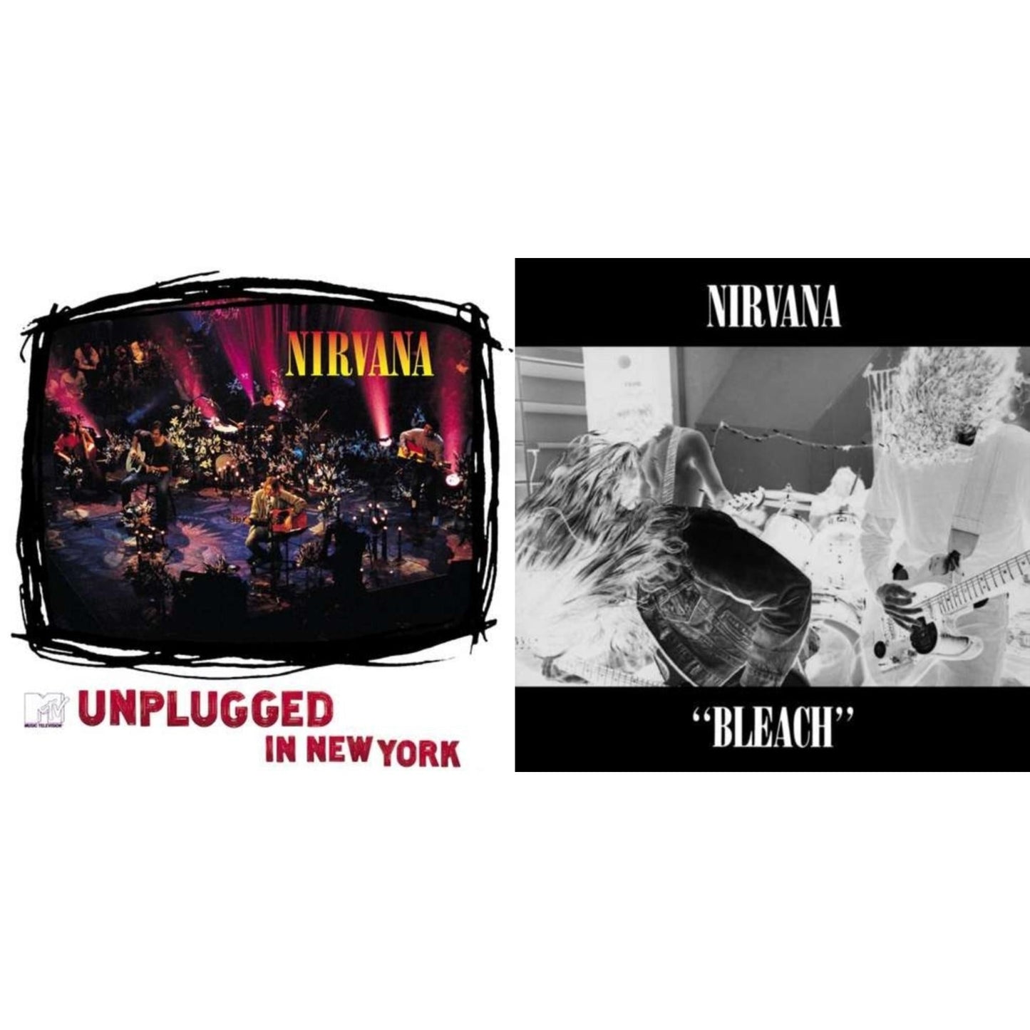 Nirvana - Bleach & Unplugged In N.Y. - LP Vinyl Bundle