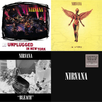 Bleach & Nirvana (150G/Dl Code) & In Utero (180G/33-1/3 RPM) & Unplugged In N.Y.