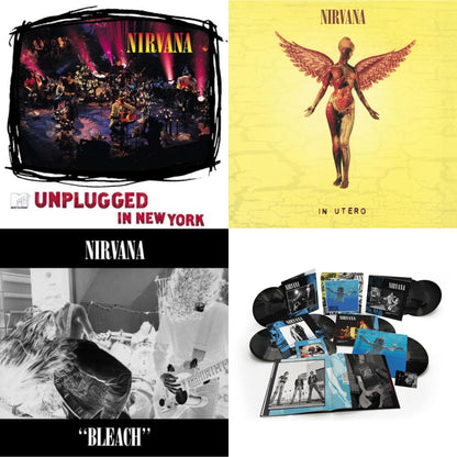 Bleach & Nevermind (30Th Anniversary/Super Deluxe/8LP/7Inch) & In Utero (180G/33-1/3 RPM) & Unplugged In N.Y.
