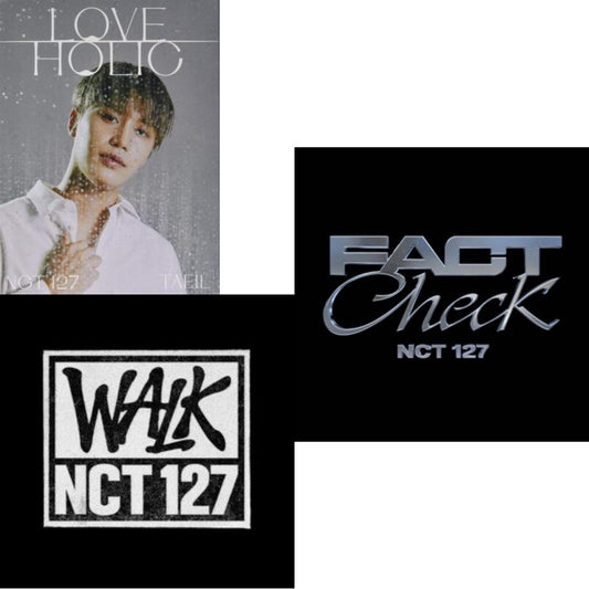 Loveholic: Taeil Ver. (Limited/Trading Card Type B) & Walk - The 6Th Album (Photobook A Ver.) & Fact Check Vol.5 (Photobook Ver.)