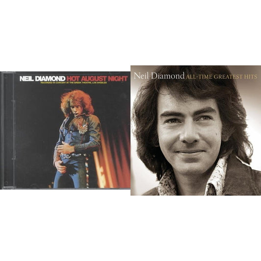 Neil Diamond - Hot August Night & All Time Greatest Hits - CD Bundle