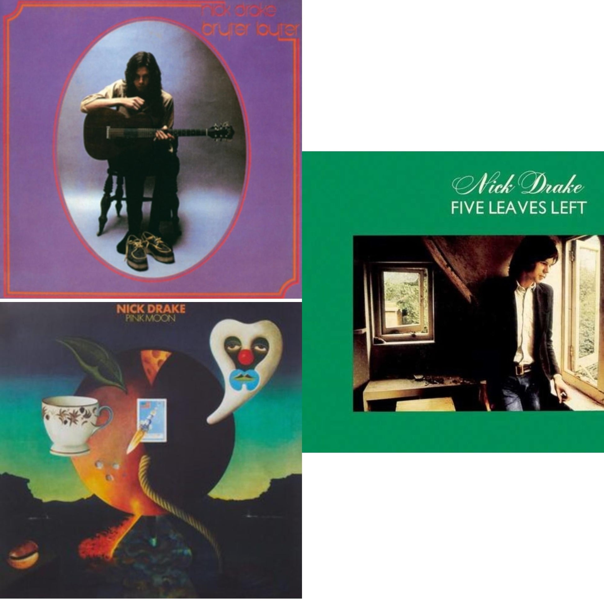 This is a 3 LP Vinyl SKU bundle.
1.This LP Vinyl is brand new.Format: LP VinylMusic Style: Folk RockThis item's title is: Bryter LayterArtist: Nick DrakeLabel: UNIVERSAL MOTOWNBarcode: 602537347551Release Date: 7/2/2013
2.This LP Vinyl is brand new.