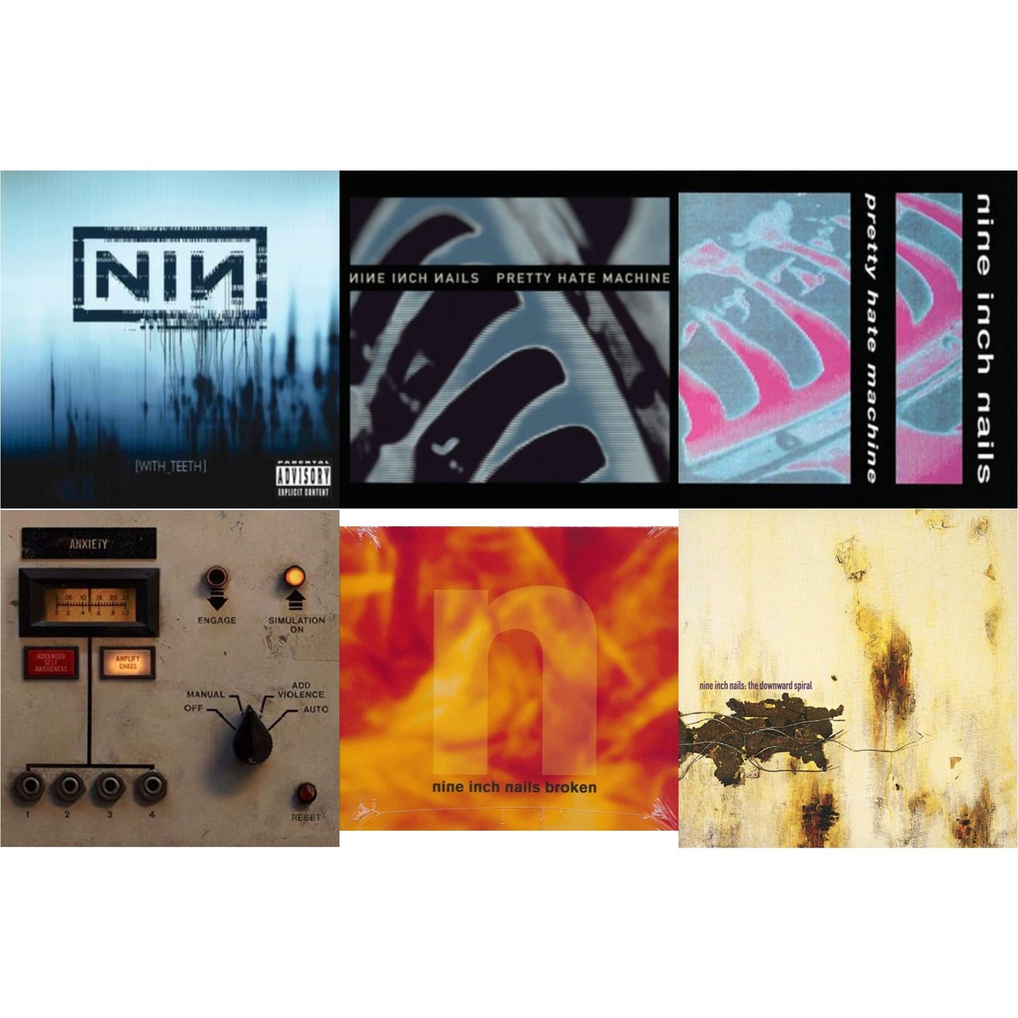 With Teeth & Pretty Hate Machine & Pretty Hate Machine & Add Violence Ep & Broken & Downward Spiral