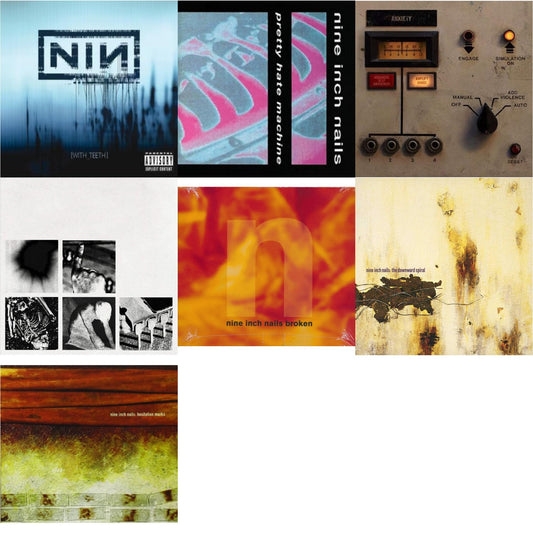 Nine Inch Nails - With Teeth & Pretty Hate Machine & Add Violence Ep & Bad Witch & Broken & Downward Spiral & Hesitation Marks - CD Bundle