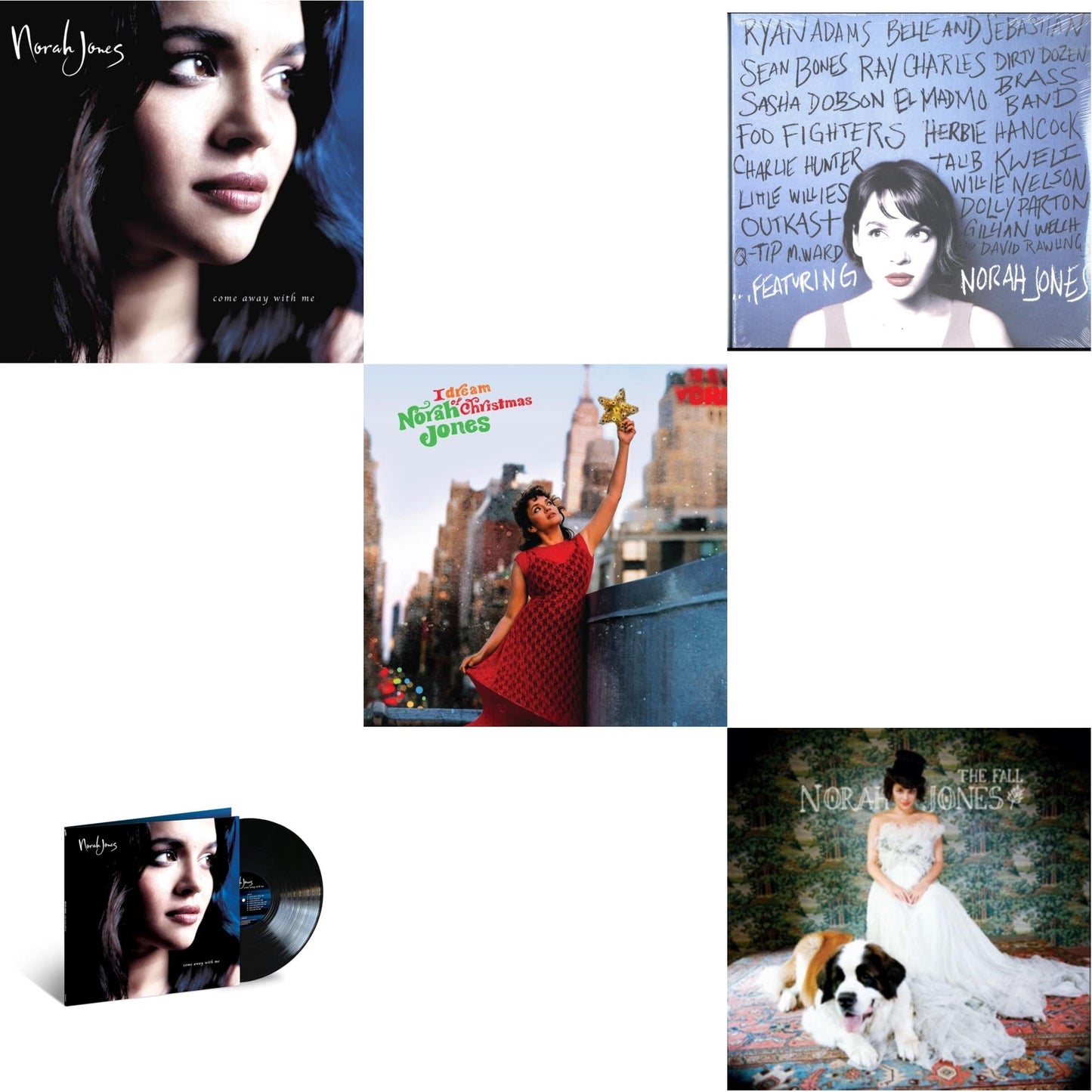 This is a 5 LP Vinyl SKU bundle.
1.This LP Vinyl is brand new.Format: LP VinylMusic Style: VocalThis item's title is: Come Away With Me (20Th Anniversary) (Super Deluxe/4LP)Artist: Norah JonesLabel: BLUE NOTEBarcode: 602438842490Release Date: 5/20/2022
2.This LP Vinyl is brand new.
