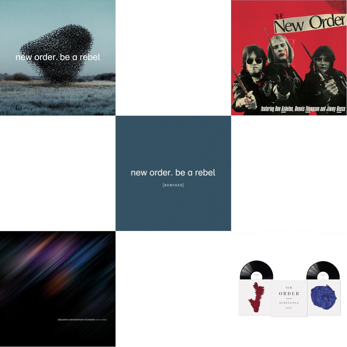 This is a 5 LP Vinyl SKU bundle.
1.This LP Vinyl is brand new.Format: LP VinylMusic Style: Synth-popThis item's title is: Be A RebelArtist: New OrderLabel: MUTEBarcode: 724596101735Release Date: 3/19/2021
2.This LP Vinyl is brand new.
