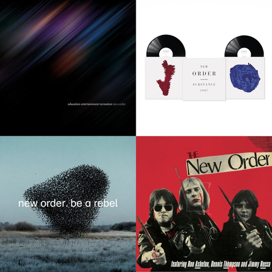 Education Entertainment Recreation (Live) & Substance (2023 Reissue) (2LP) & Be A Rebel & New Order (Marble LP Vinyl)
