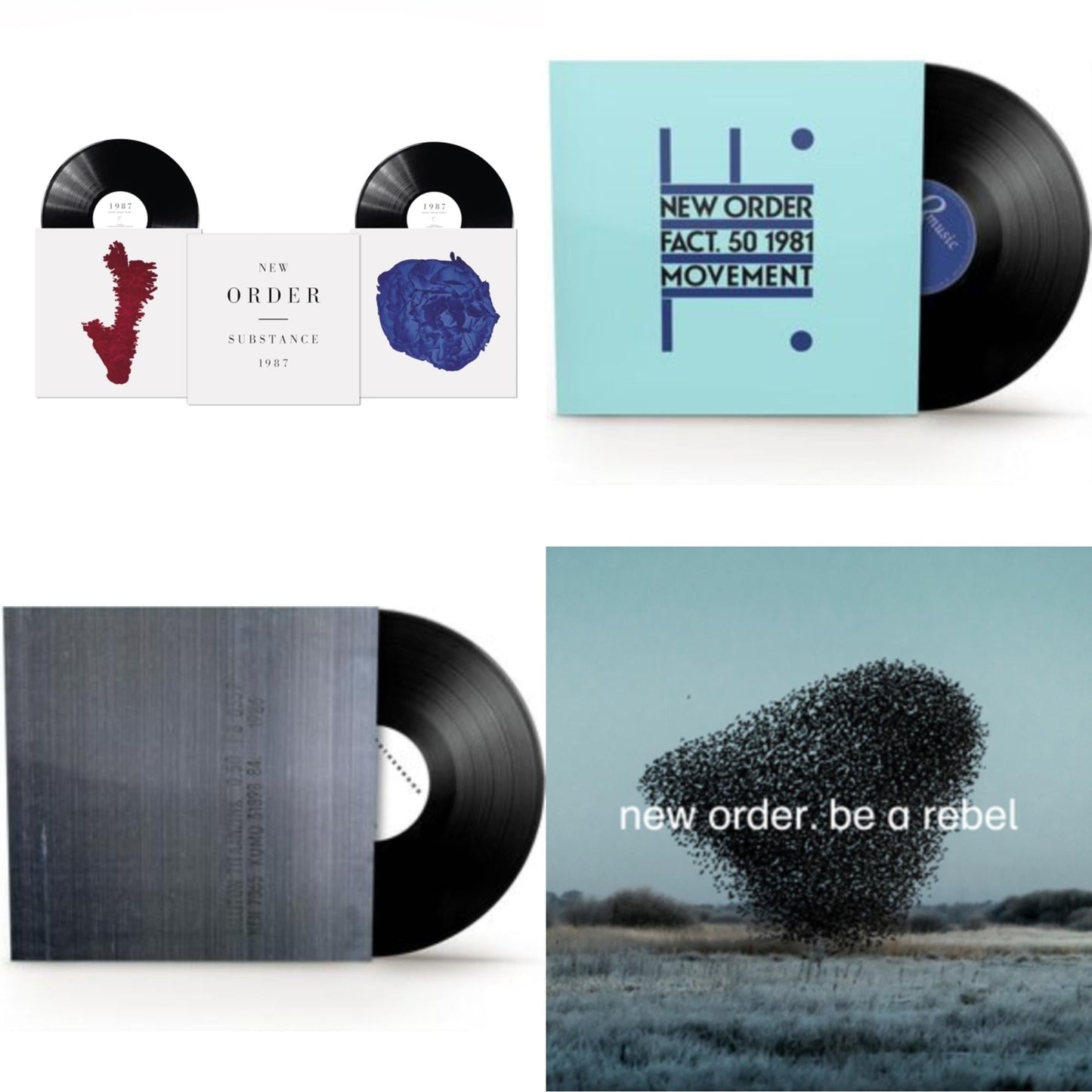 Substance (2023 Reissue) (2LP) & Movement (2019 Remaster) & Brotherhood (2024 Remaster) & Be A Rebel Ep