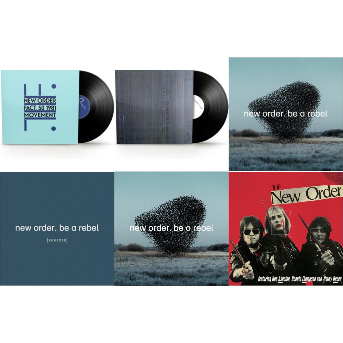 Movement (2019 Remaster) & Brotherhood (2024 Remaster) & Be A Rebel Ep & Be A Rebel Remixed (Limited Edition/Clear LP Vinyl) & Be A Rebel & New Order (Marble LP Vinyl)