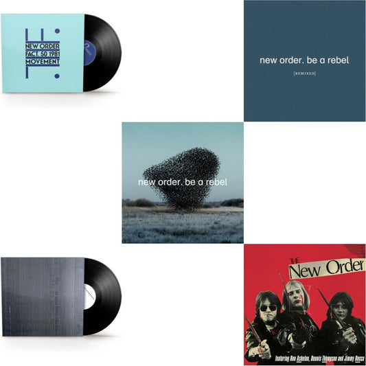 Movement (2019 Remaster) & Brotherhood (2024 Remaster) & Be A Rebel Ep & Be A Rebel Remixed (Limited Edition/Clear LP Vinyl) & New Order (Marble LP Vinyl)