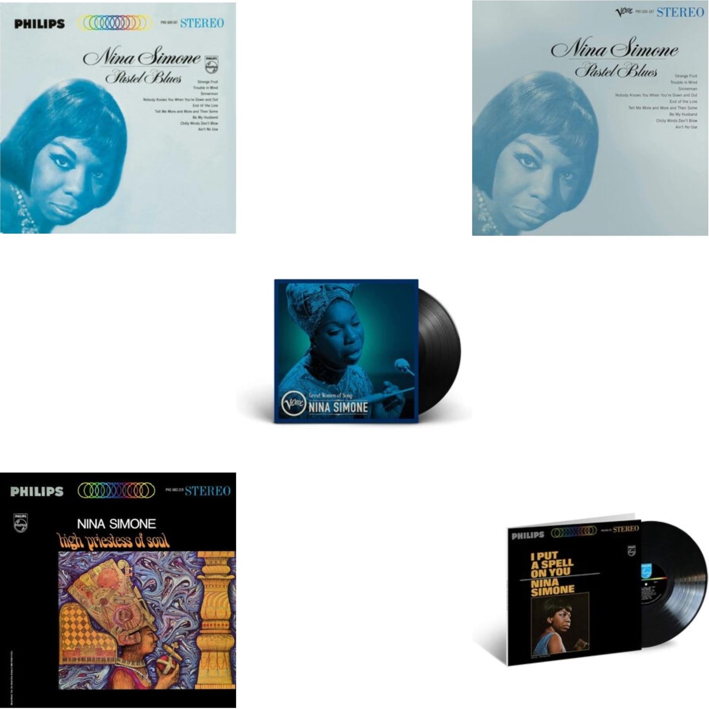 Pastel Blues & High Priestess Of Soul & Great Women Of Song: Nina Simone & Pastel Blues (Verve Acoustic Sounds Series) & I Put A Spell On You (Verve Acoustic Sounds Series)