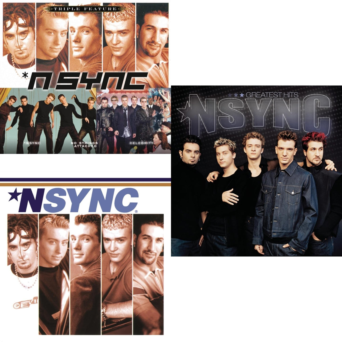 N Sync - Nsync & Greatest Hits & Triple Feature - CD Bundle