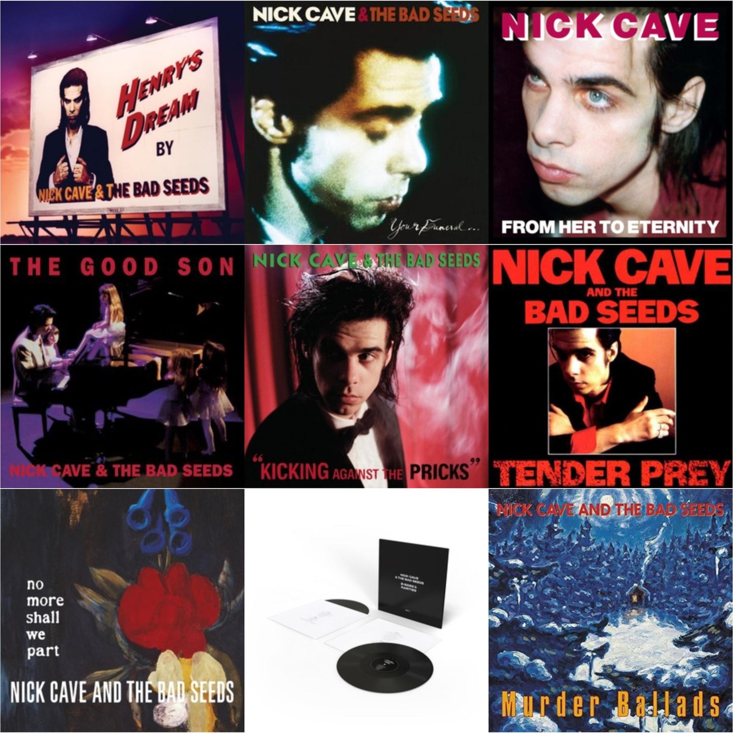 B-Sides & Rarities (Part Ii) & From Her To Eternity & Kicking Against The Pricks & Your Funeral...My Trial (2LP) & Tender Prey & Good Son & Henry's Dream & Murder Ballads (X) & No More Shall We Part (2LP)