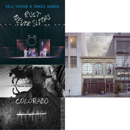 This is a 3 LP Vinyl SKU bundle.
1.This LP Vinyl is brand new.Format: LP VinylMusic Style: Folk RockThis item's title is: Toast (2LP)Artist: Neil & Crazy Horse YoungLabel: REPRISEBarcode: 093624881308Release Date: 7/8/2022
2.This LP Vinyl is brand new.