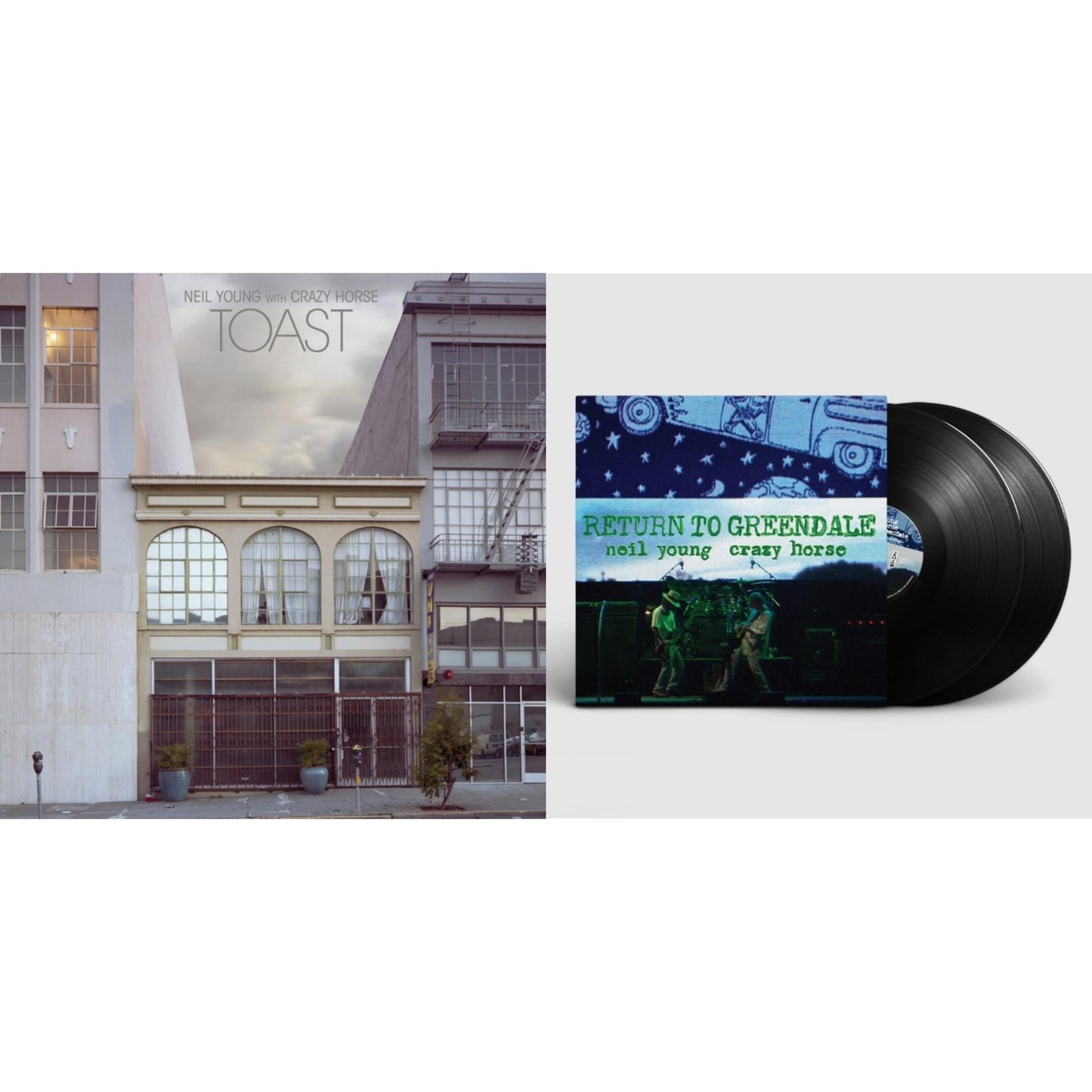 This is a 2 LP Vinyl SKU bundle.
1.This LP Vinyl is brand new.Format: LP VinylMusic Style: Folk RockThis item's title is: Toast (2LP)Artist: Neil & Crazy Horse YoungLabel: REPRISEBarcode: 093624881308Release Date: 7/8/2022
2.This LP Vinyl is brand new.