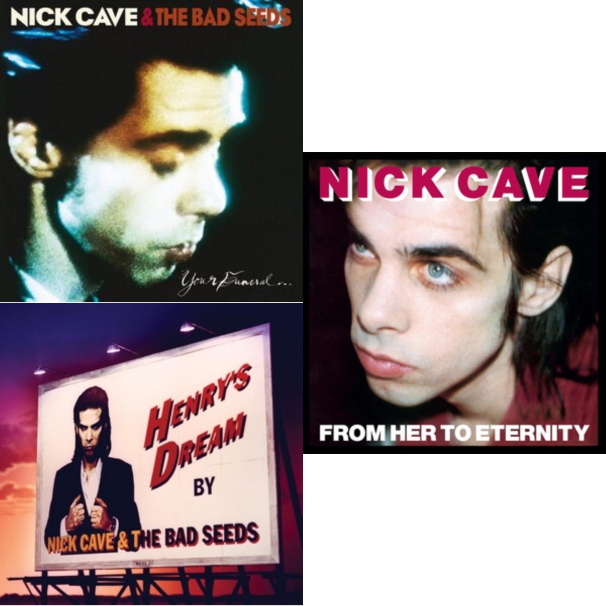 This is a 3 LP Vinyl SKU bundle.
1.This LP Vinyl is brand new.Format: LP VinylMusic Style: Alternative RockThis item's title is: Your Funeral...My Trial (2LP)Artist: Nick & The Bad Seeds CaveLabel: MTCBarcode: 5414939710414Release Date: 7/15/2014
2.This LP Vinyl is brand new.