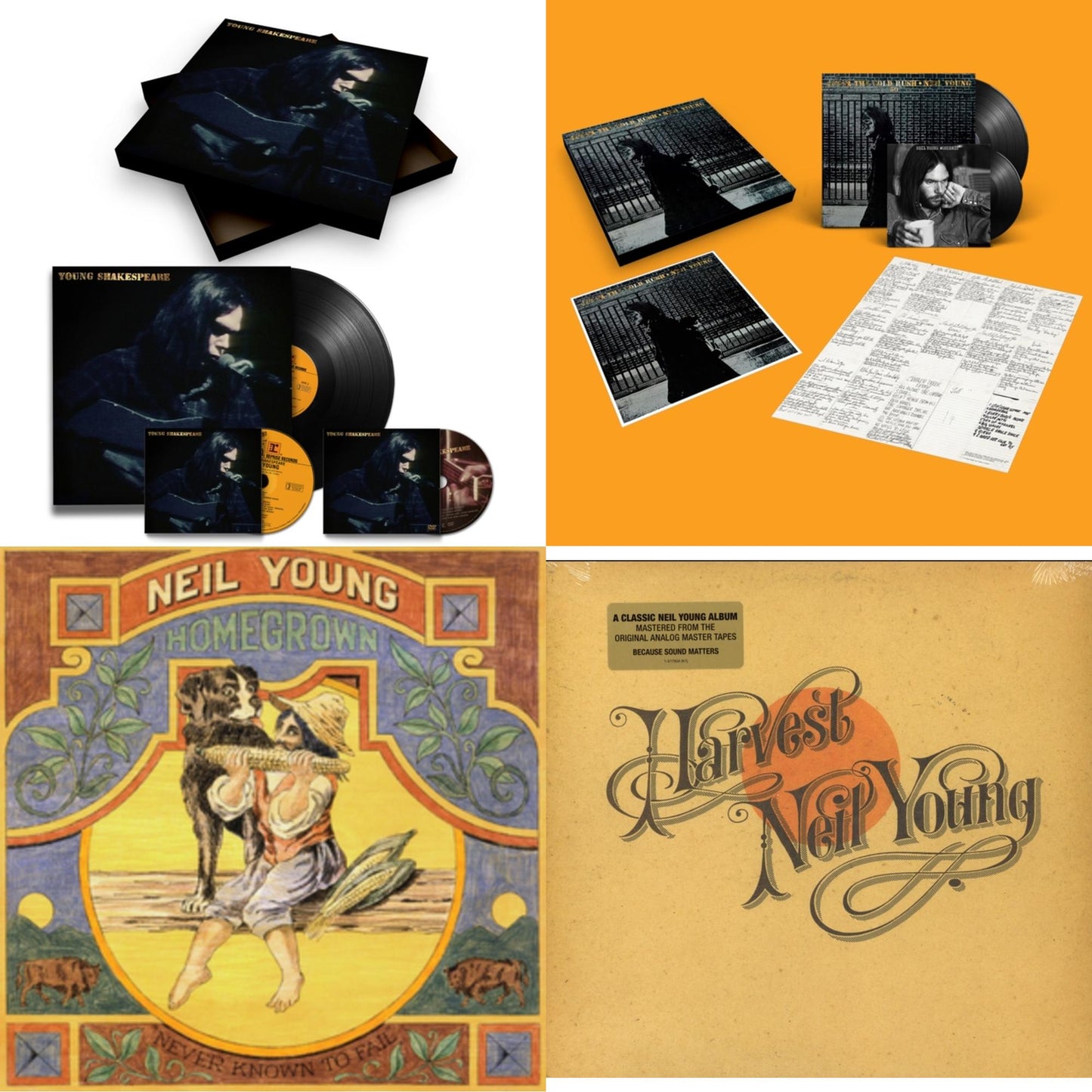 Young Shakespeare (Deluxe) & After The Gold Rush (50Th Anniv Ed) & Homegrown & Harvest