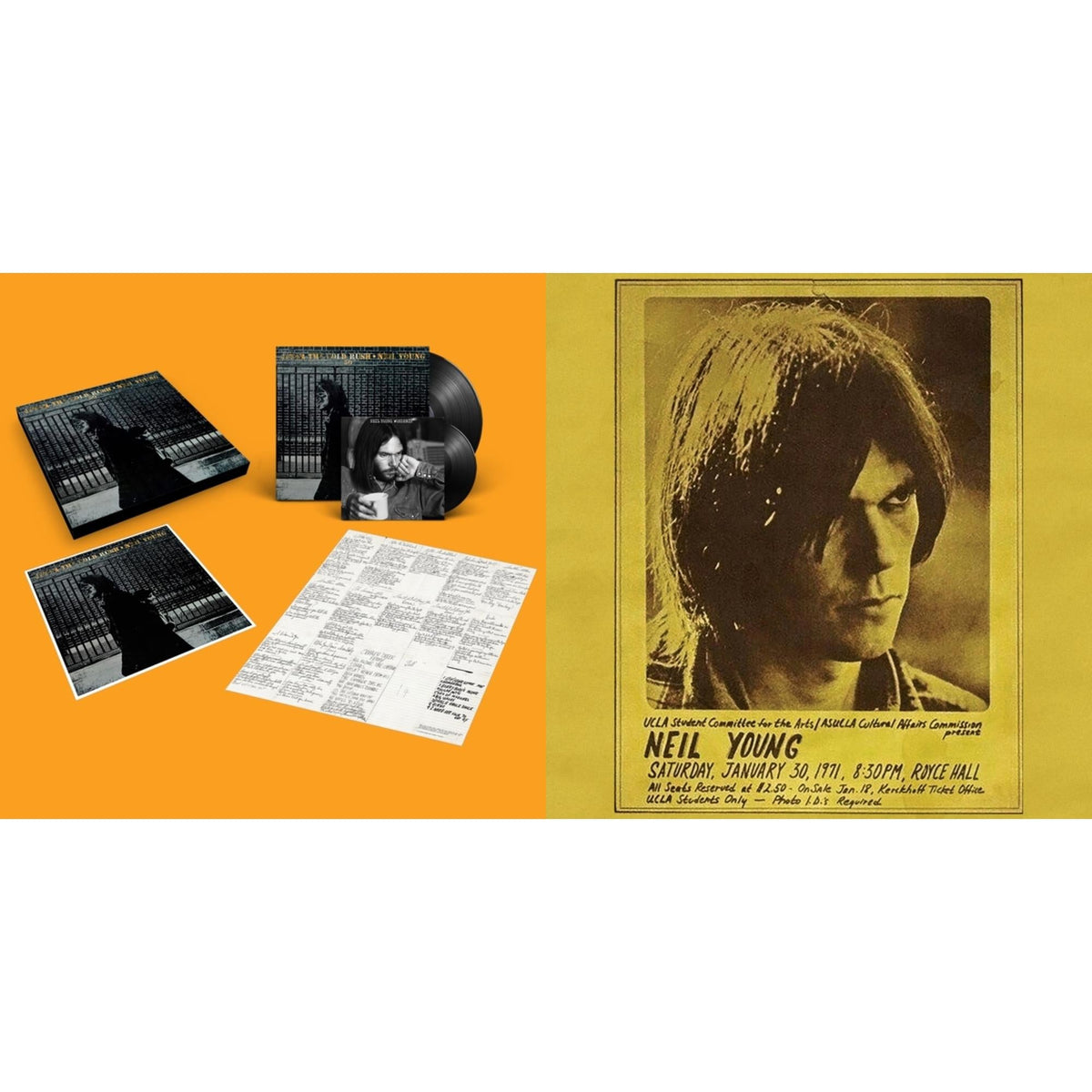 Neil Young - Royce Hall 1971 & After The Gold Rush (50Th Anniv Ed) - LP Vinyl Bundle