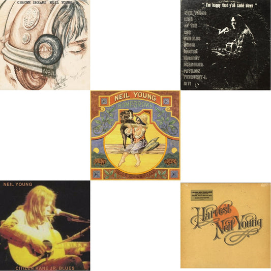 Chrome Dreams (2LP) & Citizen Kane Jr. Blues 1974 (Live At The Bottom Line) & Dorothy Chandler Pavilion 1971 & Homegrown & Harvest