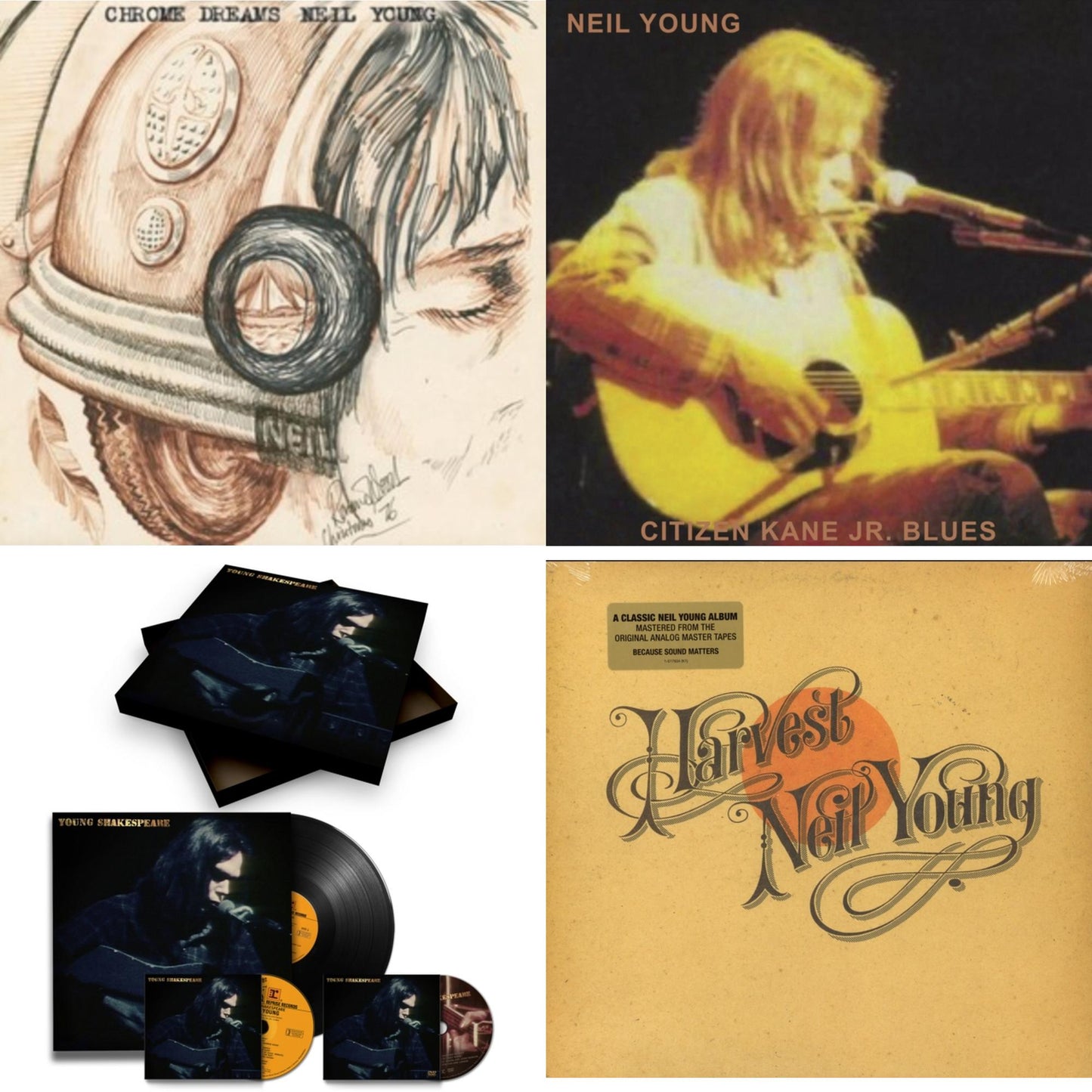 Chrome Dreams (2LP) & Citizen Kane Jr. Blues 1974 (Live At The Bottom Line) & Young Shakespeare (Deluxe) & Harvest