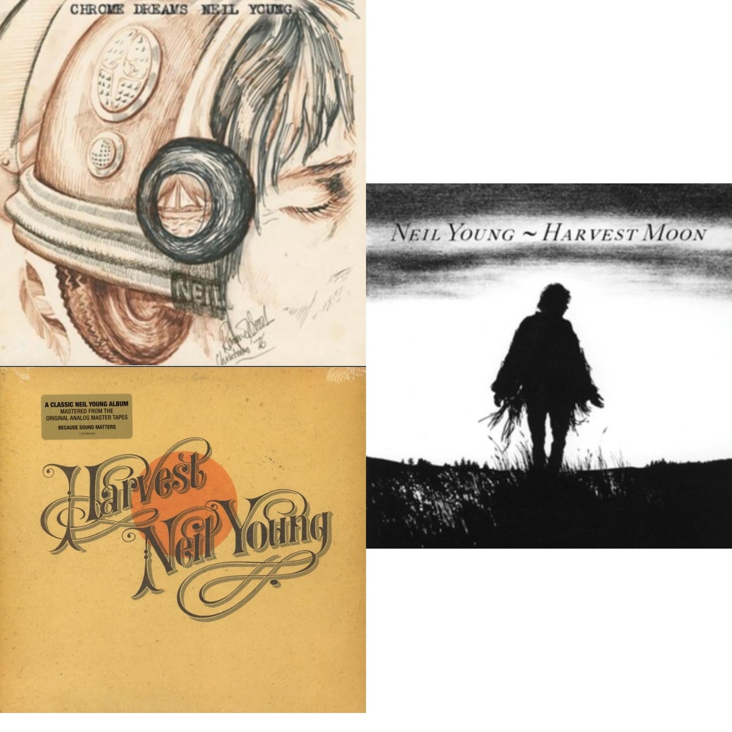 This is a 3 LP Vinyl SKU bundle.
1.This LP Vinyl is brand new.Format: LP VinylMusic Style: Folk RockThis item's title is: Chrome Dreams (2LP)Artist: Neil YoungLabel: REPRISEBarcode: 093624869375Release Date: 8/11/2023
2.This LP Vinyl is brand new.