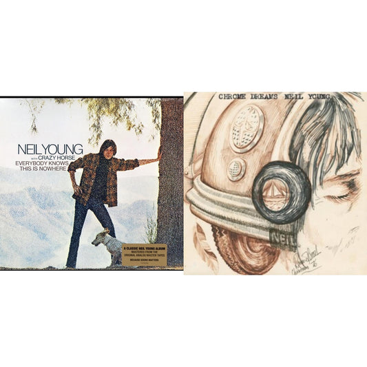 This is a 2 LP Vinyl SKU bundle.
1.This LP Vinyl is brand new.Format: LP VinylMusic Style: Folk RockThis item's title is: Chrome Dreams (2LP)Artist: Neil YoungLabel: REPRISEBarcode: 093624869375Release Date: 8/11/2023
2.This LP Vinyl is brand new.