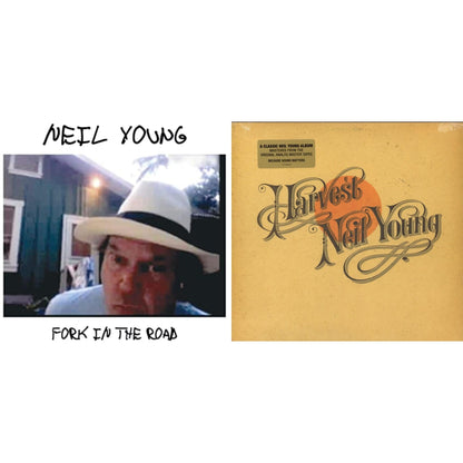Neil Young - Fork In The Road (140G) & Harvest - LP Vinyl Bundle